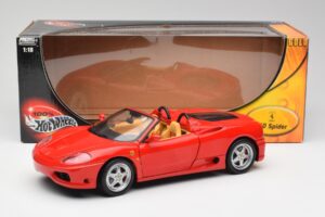 Ferrari 360 Spider Czerwony Hot Wheels 1:18 57310 Metal — zdjęcie 8 z 8