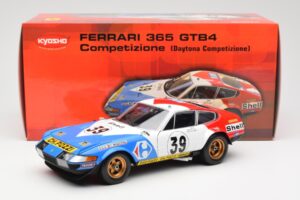 Ferrari 365 GTB/4 #39 J-C. Andruet / Lena 24 Hours of Le Mans 1972 Kyosho 1:18 08164E Metal — zdjęcie 8 z 8