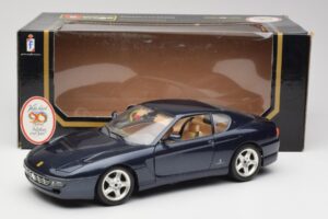 Ferrari 456 GT Niebieski Bburago 1:18 3036 Metal — zdjęcie 2 z 8