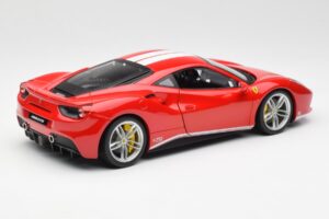 Ferrari 488 GTB Czerwony Bburago 1:18 18-76102 Metal — zdjęcie 3 z 8