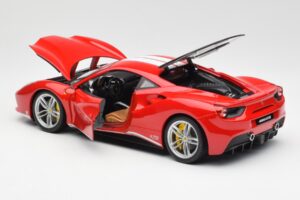 Ferrari 488 GTB Czerwony Bburago 1:18 18-76102 Metal — zdjęcie 5 z 8