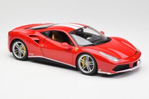 Ferrari 488 GTB Czerwony Bburago 1:18 18-76102 Metal — zdjęcie 6 z 8