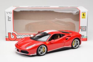 Ferrari 488 GTB Czerwony Bburago 1:18 18-76102 Metal — zdjęcie 8 z 8