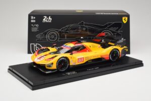 Ferrari 499P Hypercar AF Corse #83 R. Kubica / Y. Ye / R. Shwartzman 24 Hours of Le Mans 2024 Bburago 1:18 18-16313-83-VET Me — zdjęcie 9 z 9