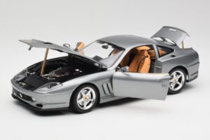 Ferrari 550 Maranello Srebrny Bburago 1:18 3344 Metal — zdjęcie 2 z 8