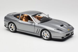 Ferrari 550 Maranello Srebrny Bburago 1:18 3344 Metal — zdjęcie 6 z 8