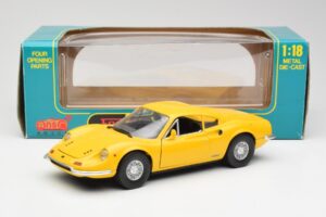 Ferrari Dino 246 GT Żółty Anson 1:18 30301W Metal — zdjęcie 8 z 8