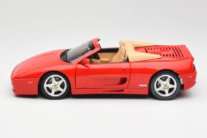 Ferrari F355 Spider Czerwony Hot Wheels 1:18 25733 Metal — zdjęcie 4 z 8