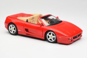 Ferrari F355 Spider Czerwony Hot Wheels 1:18 25733 Metal — zdjęcie 6 z 8