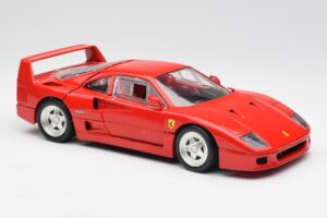 Ferrari F40 Czerwony Hot Wheels 1:18 23911 Metal — zdjęcie 6 z 8