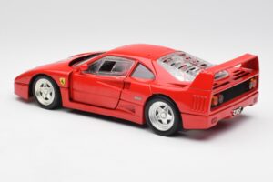 Ferrari F40 Czerwony Hot Wheels 1:18 23911 Metal — zdjęcie 7 z 8
