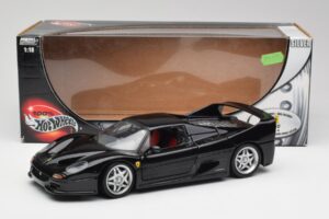 Ferrari F50 Czarny Hot Wheels 1:18 23910 Metal — zdjęcie 8 z 8