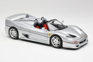 Ferrari F50 Kabriolet Srebrny Bburago 1:18 3372 Metal — zdjęcie 6 z 8