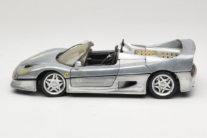 Ferrari F50 Kabriolet Chrome Silver Edycja Limitowana Hot Wheels 1:18 25741 Metal — zdjęcie 4 z 8