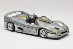 Ferrari F50 Kabriolet Chrome Silver Edycja Limitowana Hot Wheels 1:18 25741 Metal — zdjęcie 6 z 8