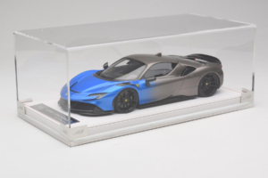 Ferrari SF90 Novitec Blue Grey Metallic IVY 1:18 REMC029 Żywica — zdjęcie 6 z 7