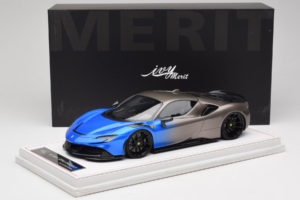 Ferrari SF90 Novitec Blue Grey Metallic IVY 1:18 REMC029 Żywica — zdjęcie 7 z 7