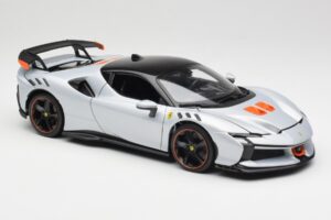 Ferrari SF90 XX Stradale Arctic White Bburago 1:18 18-16020W Metal — zdjęcie 6 z 8