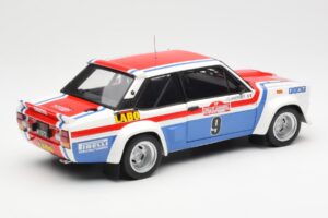 Fiat 131 Abarth Fiat France #9 J-C. Andruet / C. Delferrier Winner Rally Sanremo 1977 Kyosho 1:18 08375A Metal — zdjęcie 3 z 8