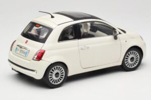 Fiat 500 Biały Mondo Motors 1:18 500291 Metal — zdjęcie 3 z 8