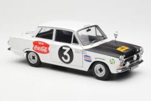 Ford Cortina Mk1 #3 P. Hughes / B. Young African Safari Rally 1964 AUTOart 1:18 86428 Metal — zdjęcie 6 z 8