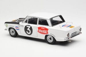 Ford Cortina Mk1 #3 P. Hughes / B. Young African Safari Rally 1964 AUTOart 1:18 86428 Metal — zdjęcie 7 z 8