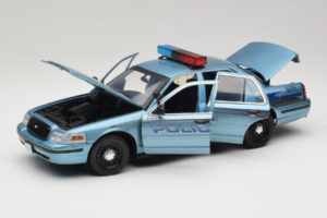 Ford Crown Victoria Police Cruiser Twilight Blue Greenlight 1:18 1643 Metal — zdjęcie 2 z 8
