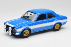 Ford Escort Mk1 RS 1600 Niebieski Biały Pasy Minichamps 1:18 100688102 Metal