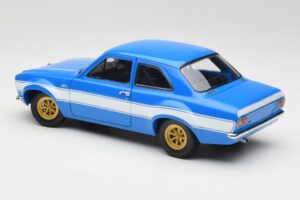 Ford Escort Mk1 RS 1600 Niebieski Biały Pasy Minichamps 1:18 100688102 Metal — zdjęcie 7 z 8