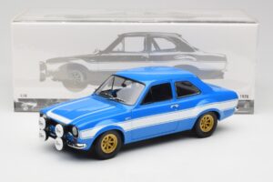 Ford Escort Mk1 RS 1600 Niebieski Biały Pasy Minichamps 1:18 100688102 Metal — zdjęcie 8 z 8