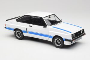 Ford Escort Mk2 RS 2000 X-Pack Diamond Biały & Niebieski Stripe MCG 1:18 MCG18350 Metal — zdjęcie 4 z 6