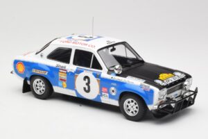Ford Escort RS 1600 Mk1 #3 V. Preston Jr. / B. Smith Safari Rally 1973 IXO 1:18 18RMC075B Metal — zdjęcie 4 z 6