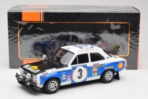 Ford Escort RS 1600 Mk1 #3 V. Preston Jr. / B. Smith Safari Rally 1973 IXO 1:18 18RMC075B Metal — zdjęcie 6 z 6