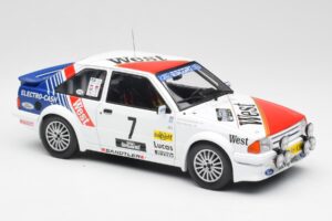 Ford Escort RS Turbo #7 Lotto Haspengouw Rally 1985 MCG 1:18 MCG18421 Metal — zdjęcie 4 z 6