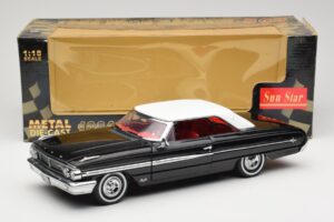 Ford Galaxie 500 Czarny Sun Star 1:18 1442 Metal — zdjęcie 8 z 8