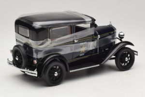 Ford Model A Tudor Police Car Motor City 1:18 43008 Metal — zdjęcie 2 z 6