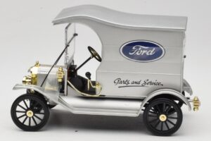 Ford Model T Delivery Truck Srebrny Eagle Collectibles 1:18 430600 Metal — zdjęcie 3 z 6