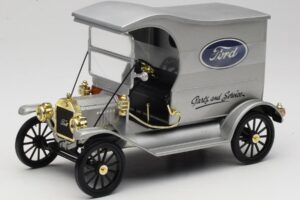 Ford Model T Delivery Truck Srebrny Eagle Collectibles 1:18 430600 Metal