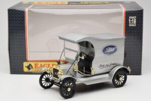 Ford Model T Delivery Truck Srebrny Eagle Collectibles 1:18 430600 Metal — zdjęcie 6 z 6