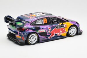 Ford Puma Rally1 #19 S. Loeb / I. Galmiche Rally Monte Carlo Winner 2022 IXO 1:18 18RMC110 Metal — zdjęcie 2 z 6