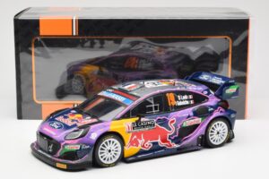 Ford Puma Rally1 #19 S. Loeb / I. Galmiche Rally Monte Carlo Winner 2022 IXO 1:18 18RMC110 Metal — zdjęcie 6 z 6