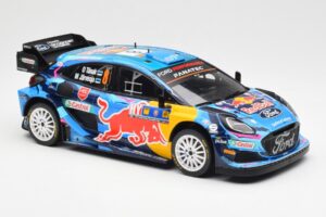 Ford Puma Rally1 #8 O. Tanak / M. Jarveoja 3rd Rally Central Europe 2023 IXO 1:18 18RMC187 Metal — zdjęcie 4 z 6