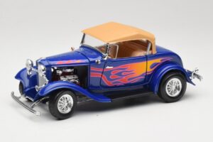 Ford Roadster Street Rod Niebieski with Fire Road Signature 1:18 92249 Metal