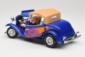 Ford Roadster Street Rod Niebieski with Fire Road Signature 1:18 92249 Metal — zdjęcie 5 z 8