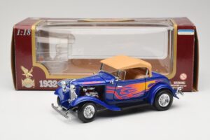 Ford Roadster Street Rod Niebieski with Fire Road Signature 1:18 92249 Metal — zdjęcie 8 z 8