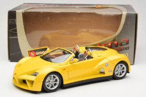 Giugiaro Prima Speedster Żółty Bburago 1:18 33334013 Metal — zdjęcie 8 z 8