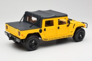 Hummer H1 Soft Top Żółty Maisto 1:18 56041 Metal — zdjęcie 3 z 8