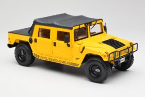 Hummer H1 Soft Top Żółty Maisto 1:18 56041 Metal — zdjęcie 6 z 8