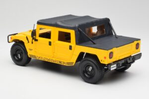 Hummer H1 Soft Top Żółty Maisto 1:18 56041 Metal — zdjęcie 7 z 8