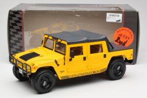 Hummer H1 Soft Top Żółty Maisto 1:18 56041 Metal — zdjęcie 8 z 8